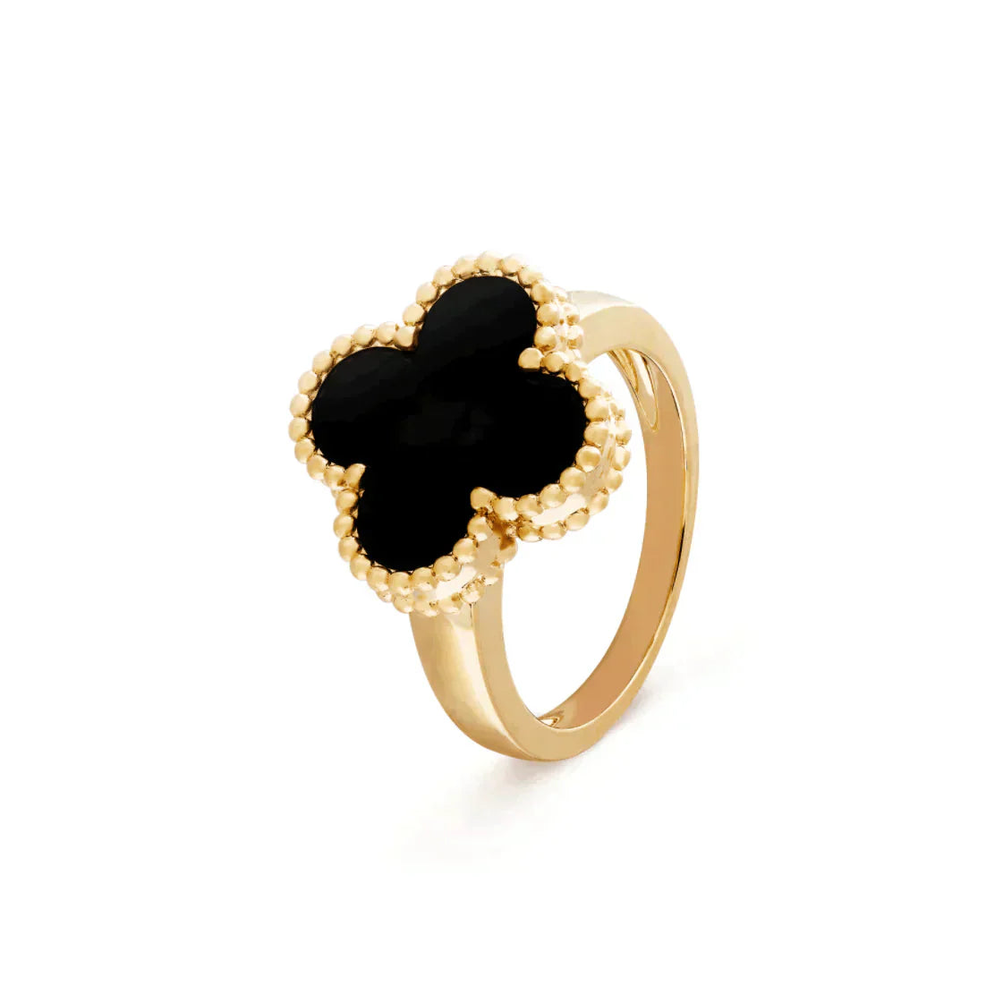 [Okajuri Jewelry]CLOVER ONYX RING