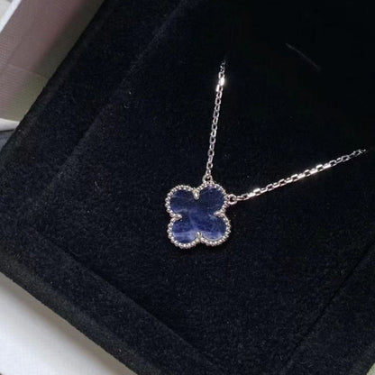 [Okajuri Jewelry] CLOVER 15MM PIETERSITE NECKLACE SILVER