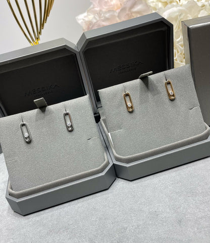 [Okajuri Jewelry]MOVE UNO SMALL 1 DIAMOND EARRINGS