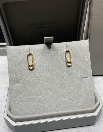 [Okajuri Jewelry]MOVE UNO SMALL 1 DIAMOND EARRINGS