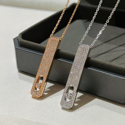 [Okajuri Jewelry]MY FIRST DIAMOND PAVED NECKLACE