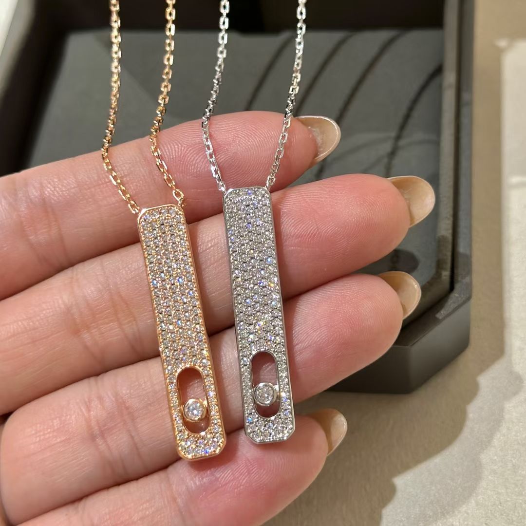 [Okajuri Jewelry]MY FIRST DIAMOND PAVED NECKLACE