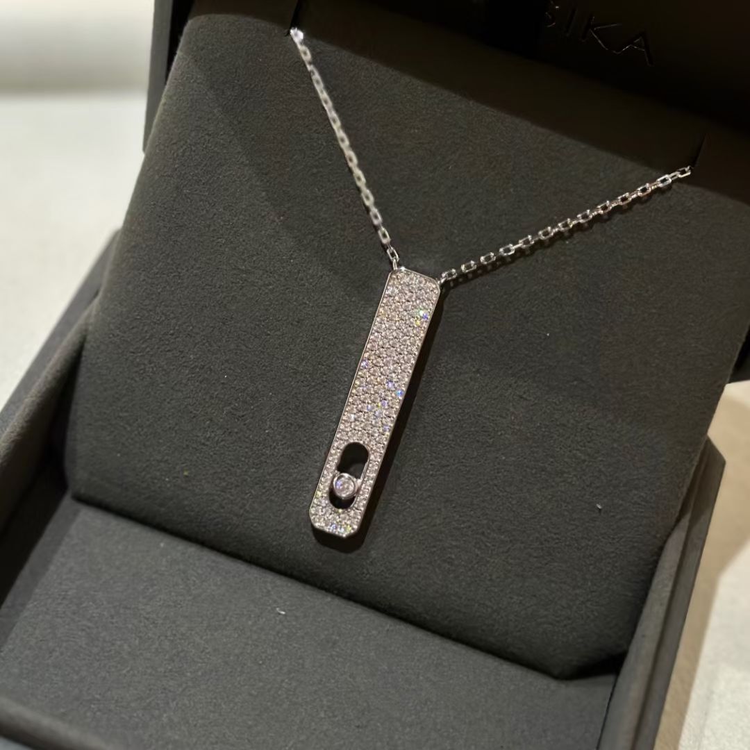 [Okajuri Jewelry]MY FIRST DIAMOND PAVED NECKLACE