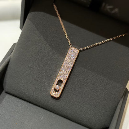[Okajuri Jewelry]MY FIRST DIAMOND PAVED NECKLACE