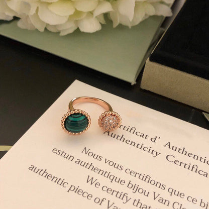 [Okajuri Jewelry]PERLEE COULEURS DIAMOND ROSE GOLD BETWEEN THE FINGER RING