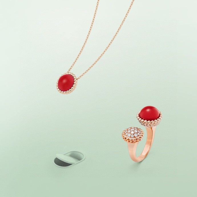 [Okajuri Jewelry]PERLEE COULEURS DIAMOND ROSE GOLD BETWEEN THE FINGER RING