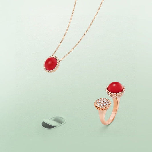 [Okajuri Jewelry]PERLEE COULEURS DIAMOND ROSE GOLD BETWEEN THE FINGER RING