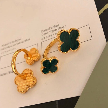 [Okajuri Jewelry]CLOVER BETWEEN THE FINGER RING