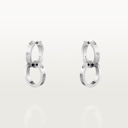 [Okajuri Jewelry] LOVE 3.3MM DANGLE EARRINGS
