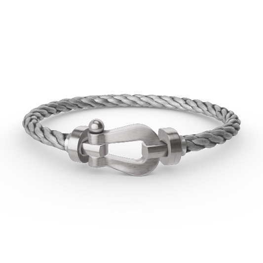 [Okajuri Jewelry]FORCE LARGE HORSESHOE NO DIAMOND BRACELET SILVER