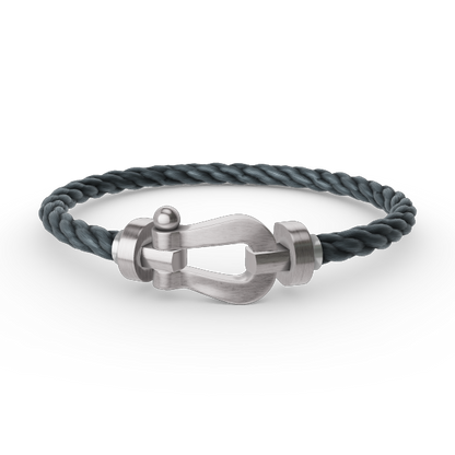 [Okajuri Jewelry]FORCE LARGE HORSESHOE NO DIAMOND BRACELET SILVER