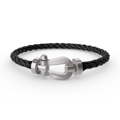 [Okajuri Jewelry]FORCE LARGE HORSESHOE NO DIAMOND BRACELET SILVER