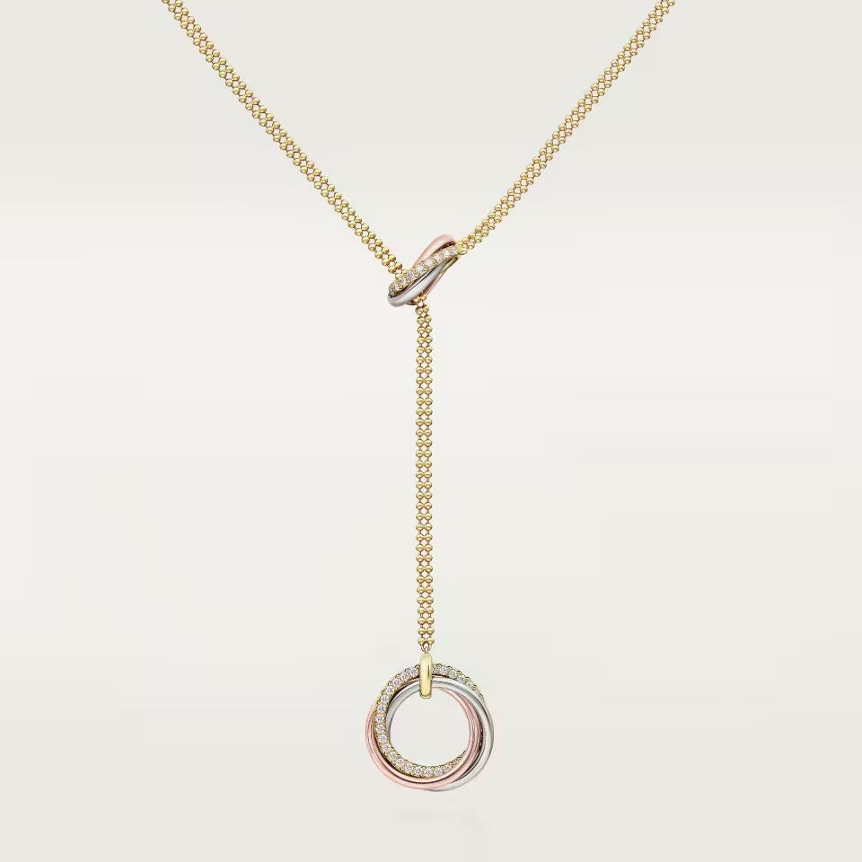 [Okajuri Jewelry] TRINITY DIAMONDS NECKLACE
