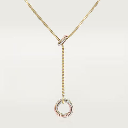[Okajuri Jewelry] TRINITY DIAMONDS NECKLACE
