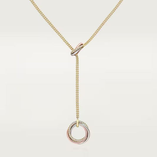 [Okajuri Jewelry] TRINITY DIAMONDS NECKLACE
