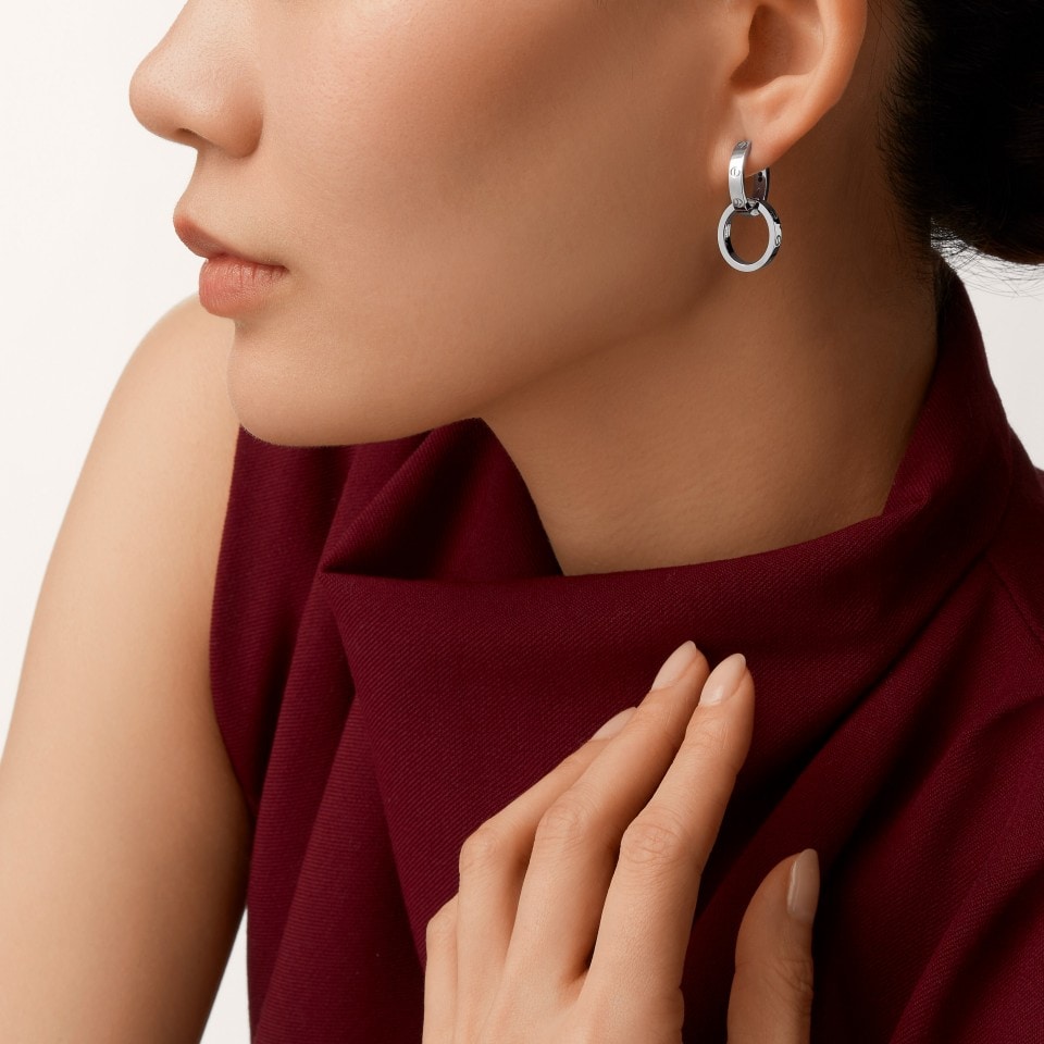 [Okajuri Jewelry] LOVE 3.3MM DANGLE EARRINGS