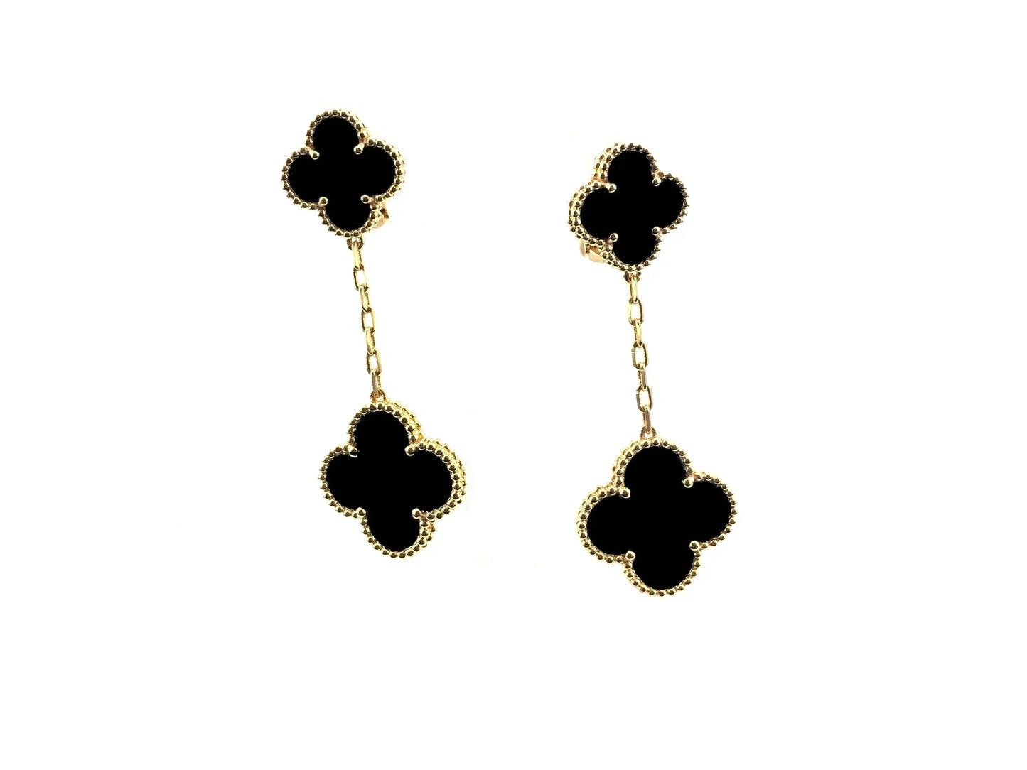[Okajuri Jewelry]CLOVER 2 MOTIFS  EARRINGS (MULTIPLE CHOICESC