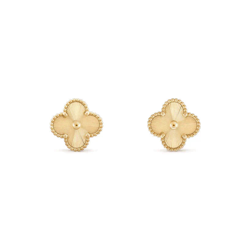 [Okajuri Jewelry]CLOVER MEDIUM 1 MOTIFS LASER EARRINGS