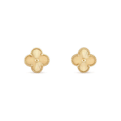 [Okajuri Jewelry]CLOVER MEDIUM 1 MOTIFS LASER EARRINGS