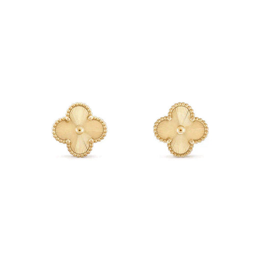 [Okajuri Jewelry]CLOVER MEDIUM 1 MOTIFS LASER EARRINGS