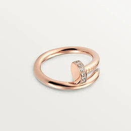 [Okajuri Jewelry]JUSTE RING 2.65MM PINK GOLD DIAMOND