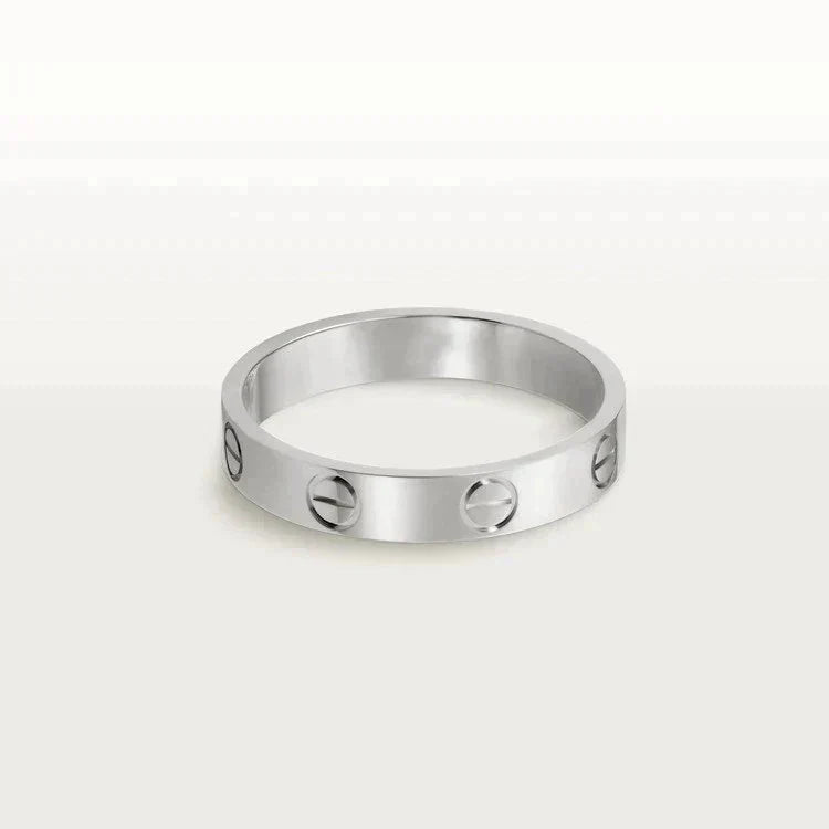 [Okajuri Jewelry]LOVE RING 4MM 1 DIAMOND SILVER