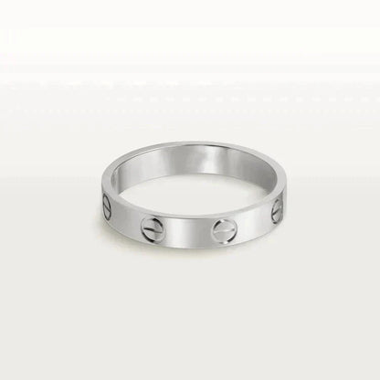 [Okajuri Jewelry]LOVE RING 4MM 1 DIAMOND SILVER