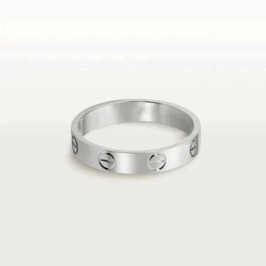 [Okajuri Jewelry]LOVE RING 4MM 1 DIAMOND SILVER