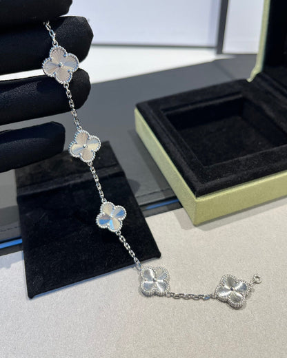 [Okajuri Jewelry]  CLOVER 5 MOTIF LASER BRACELET COLLECTION