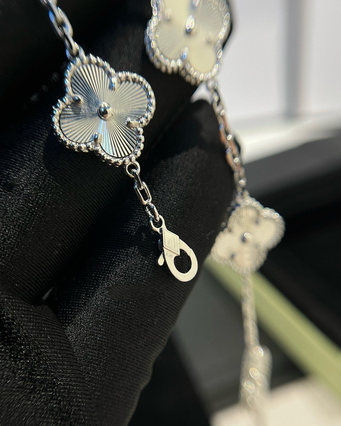[Okajuri Jewelry]  CLOVER 5 MOTIF LASER BRACELET COLLECTION