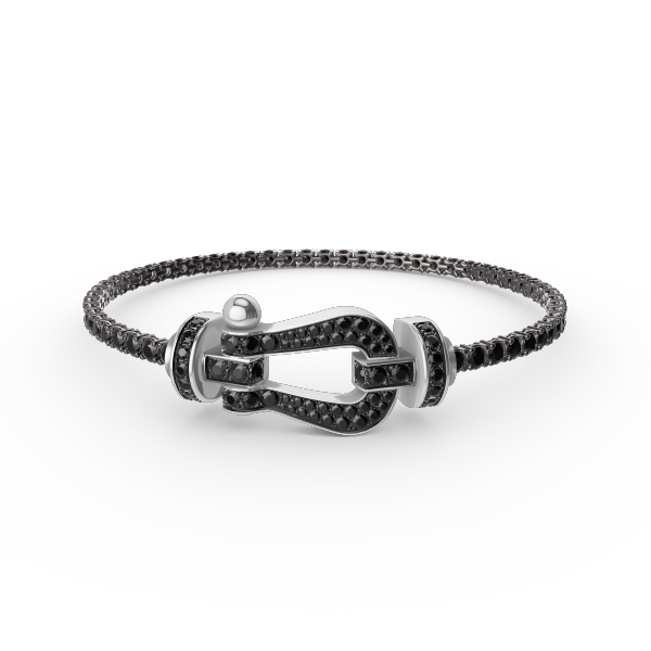 [Okajuri Jewelry]FORCE  LARGE HORSESHOE FULL DIAMOND TENNIS BRACELET